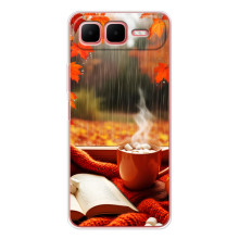 Чохол з унікальним дизайном 'Осінь з кавою' для Infinix Smart 10 Plus – Кава і дощ
