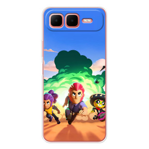 Силіконовый Чохол на Infinix Smart 10 Plus з картинкою Brawl Stars – Бравел Старс