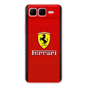 Силиконовый бампер с картинкой машины на Infinix Smart 10 Plus – Ferrari Logo