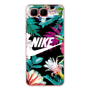 Силиконовый Чехол на Infinix Smart 10 Plus с картинкой Nike – Цветочный Nike