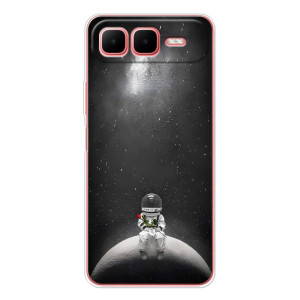 Силіконовый Чохол з принтом "Космонавти" на Infinix Smart 10 Plus – Космонавт романтик