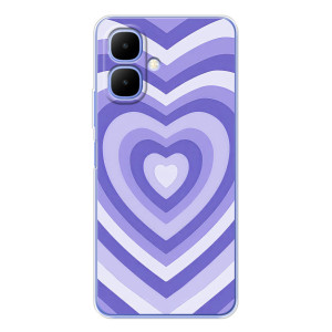 Чохли з тематикою "Маленькі Сердчеки" на Infinix Smart 10 (Серце фіолет)