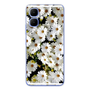 Чохол з ромашками на Infinix Smart 10 – Рамка в ромашках