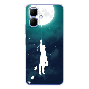 Чехол (ТПУ) с планетами на Infinix Smart 10 – To The moon