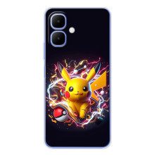 Чохол з Пікачу на Infinix Smart 10 – Пікачу з м'ячем