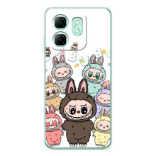 Чохол з принтом Лабубу для Infinix Smart 10