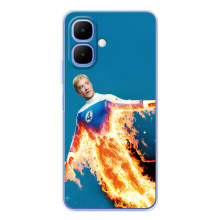 Чохол з принтом Фантастична четвірка для Infinix Smart 10 – Людина-факел