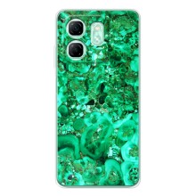 Мраморный чехол на Infinix Smart 10 (VPrint) (Салатный Мрамор)