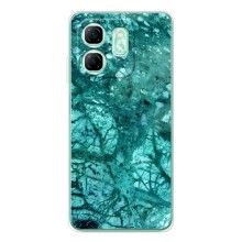 Мраморный чехол на Infinix Smart 10 (VPrint) (Зеленый мрамор)