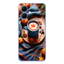 Чохол з унікальним дизайном 'Осінь з кавою' для Infinix Smart 10 – Кава і гарбузики