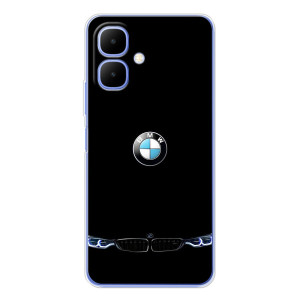 Силиконовый бампер с картинкой машины на Infinix Smart 10 (Черный BMW)
