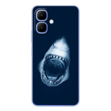 Силиконовый бампер с картинкой животных для Infinix Smart 10 (Пасть Акулы)