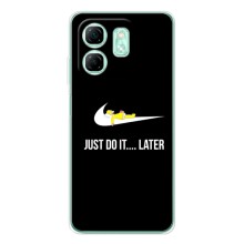 Силиконовый Чехол на Infinix Smart 10 с картинкой Nike – Later