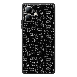 Чохол на тематику: Коти для Infinix Smart 20 – Котики на чорному