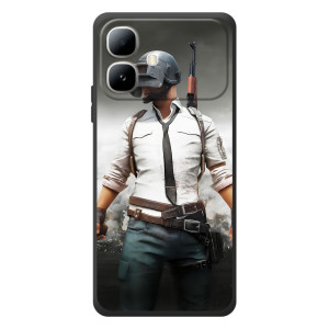 Силиконовый чехол с картинкой "Герой Pubg" на Infinix Smart 20 (Пабг)