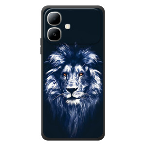 Чехол с картинкой на Infinix Smart 20 – Лев - синий