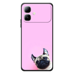 Бампер для Infinix Smart 20 з картинкою "Песики" (Собака на рожевому)