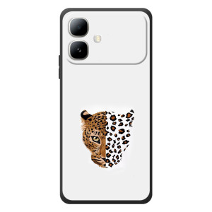 Чохол з леопардовим принтом на Infinix Smart 20 (Леопард на білому)