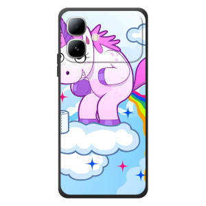 Чохол Unicorn на Infinix Smart 20 – Веселка Єдиноріга