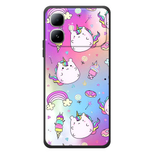 Чохол Unicorn на Infinix Smart 20 – Веселка і Єдинорог