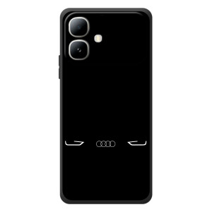 Силіконовий бампер з картинкою машини на Infinix Smart 20 (Сілует Audi)