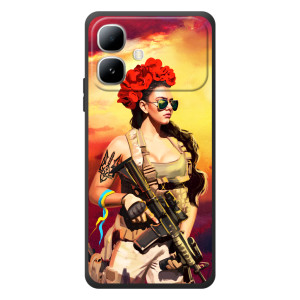 ЗСУ Чехлы (TPU) для Infinix Smart 20 (Женщина солдат)