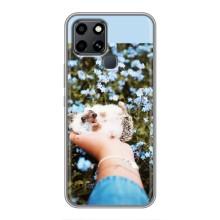 Чохли з зображенням різних тварин на Infinix Smart 6 (Їжачок в руці)