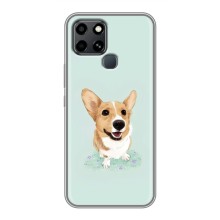 Чехлы с собаками для Infinix Smart 6 (VPrint) (Корги)