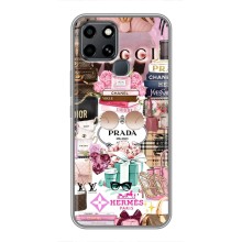 Чехол (Dior, Prada, YSL, Chanel) для Infinix Smart 6 (Бренды)