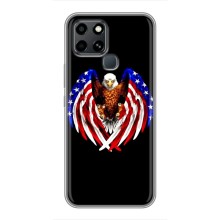 Чохол Прапор USA для Infinix Smart 6 (Крила США)