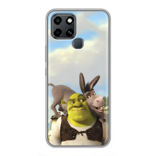 Чохол з мультфільмом Шрек на Infinix Smart 6 – Шрек і осел