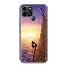 Чехол с мультфильмом Моана Infinix Smart 6 (Моана в море)