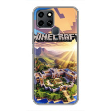 Чохол з картинками Майнкрафт для Інфінікс Смарт 6 – Minecraft