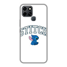 Чохол з принтом Стіч на Infinix Smart 6 (Стіч лого)