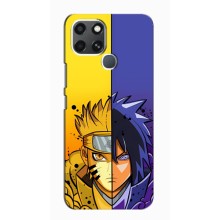 Купить Чехлы на телефон с принтом Anime для Инфиникс Смарт 6 – Naruto Vs Sasuke