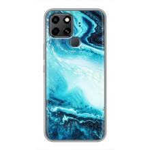 Мраморний чехол на Infinix Smart 6 (VPrint) – Блакитний мрамор
