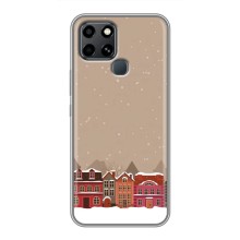 Новорічні, Святкові Чохли для Infinix Smart 6 - 2024 год (Зимове місто)