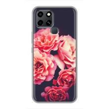 Чехлы с тематикой "ЦВЕТЫ" на Infinix Smart 6 (Бутоны)