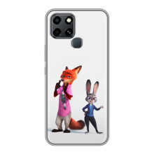 Силіконовий чохол з принтом Зоотрополіс для Infinix Smart 6 – Джуді і Нік