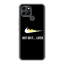 Силиконовый Чехол на Infinix Smart 6 с картинкой Nike (Later)