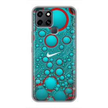 Силиконовый Чехол на Infinix Smart 6 с картинкой Nike (Найк зеленый)