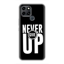 Силиконовый Чехол на Infinix Smart 6 с картинкой Nike (Never Give UP)