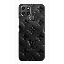 Текстурный Чехол Louis Vuitton для Инфиникс Смарт 6 (Черный ЛВ)