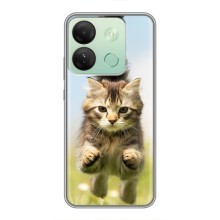 Чехлы с Котиками для Infinix Smart 7 HD (VPrint) (Прыжок кота)