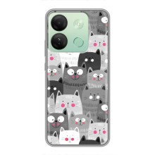 Чехлы с Котиками для Infinix Smart 7 HD (VPrint) (Рисованные котики)