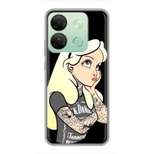 Чехол с печатью для Infinix Smart 7 HD - (Мода) (AlphaPrint) (Девочка в тату)