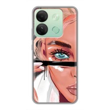 Чехол с печатью для Infinix Smart 7 HD - (Мода) (AlphaPrint) (Макияж)
