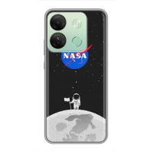 Силіконовый бампер з принтом "Наса" на Infinix Smart 7 HD (Космонавт NASA)