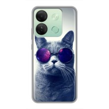 Чехол с принтом для Infinix Smart 7 HD (AlphaPrint) Модные коты (Стильный кот)