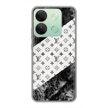 Чехол Стиль Louis Vuitton на Infinix Smart 7 HD – LV на белом